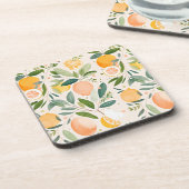 Dessous-de-verre Clementine Mandarine (Côté gauche)