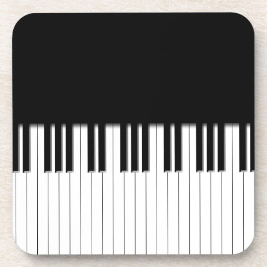 Dessous-de-verre Clés de clavier de piano (Devant)