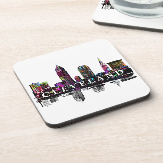 Dessous-de-verre Cleveland en graffiti Beverage Coaster (Côté gauche)