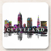 Dessous-de-verre Cleveland en graffiti Beverage Coaster (Devant)