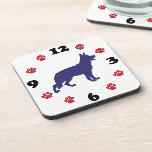 Dessous-de-verre Clock de German (Côté gauche)