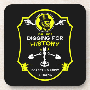 Dessous-de-verre Club de détection de métaux de la guerre de Sécess