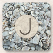 Dessous-de-verre Coastal Shells Initial Accent (Devant)