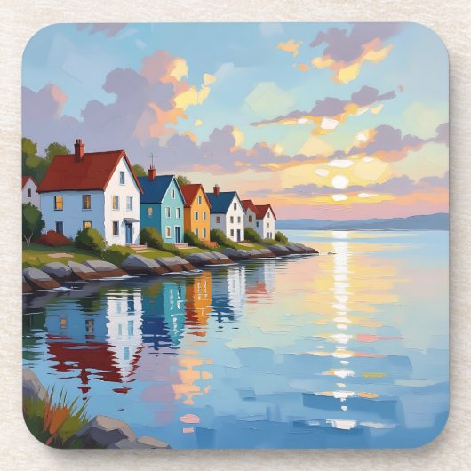 Dessous-de-verre Coastal Themed | Beach Homes on the Bay   (Devant)