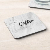 Dessous-de-verre Coaster – But First Coffee (Côté gauche)
