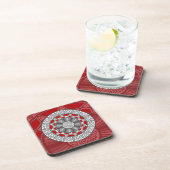 Dessous-de-verre Coaster Carré Aztec Rencontre Alien (Côté Droit)