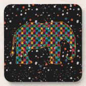 Dessous-de-verre Coaster de boisson à l'éléphant (Devant)