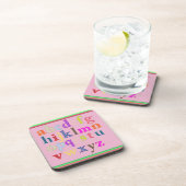 Dessous-de-verre Coaster de boisson Alphabet (Côté Droit)