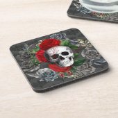 Dessous-de-verre Coaster de boisson crânienne (Côté gauche)