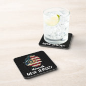 Dessous-de-verre Coaster de boisson de New Jersey (Côté Droit)