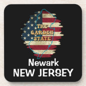 Dessous-de-verre Coaster de boisson de New Jersey (Devant)