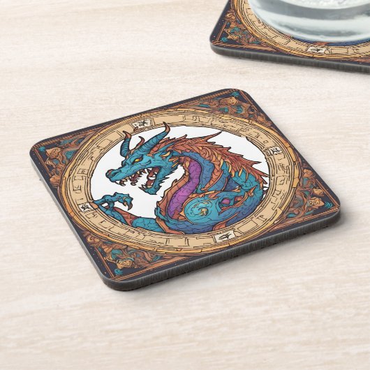 Dessous-de-verre Coaster de boisson dragon (Côté gauche)