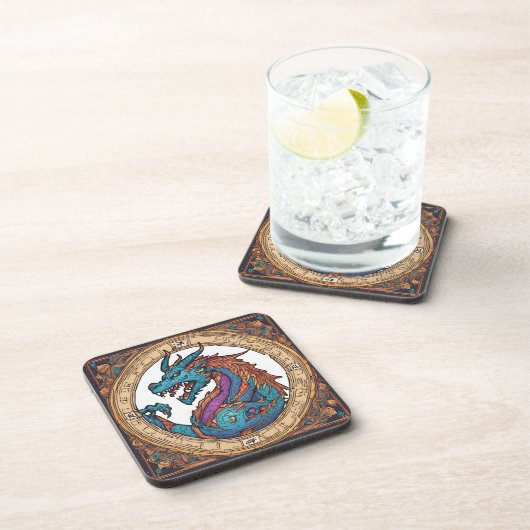 Dessous-de-verre Coaster de boisson dragon (Côté Droit)