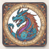Dessous-de-verre Coaster de boisson dragon (Devant)