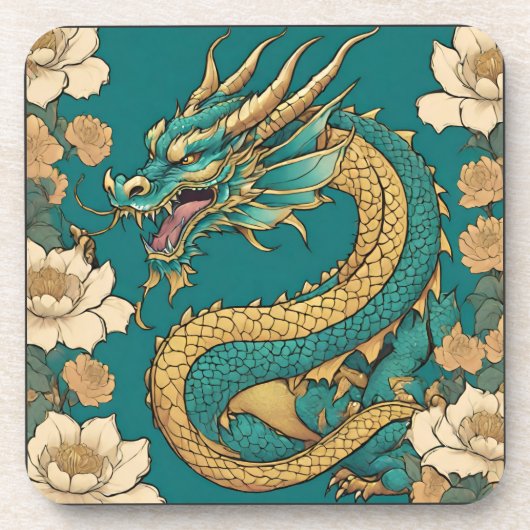 Dessous-de-verre Coaster de boisson dragon (Devant)