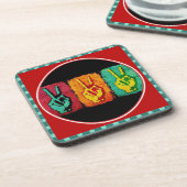 Dessous-de-verre Coaster de boissons de la paix (Côté gauche)