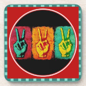 Dessous-de-verre Coaster de boissons de la paix (Devant)