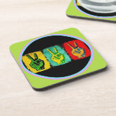 Dessous-de-verre Coaster de boissons de la paix (Côté gauche)