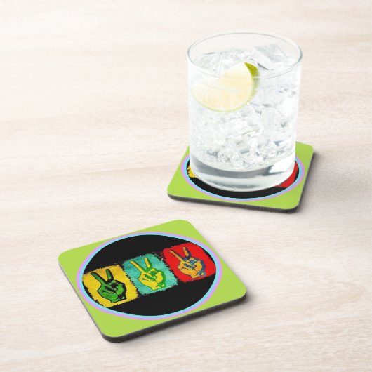 Dessous-de-verre Coaster de boissons de la paix (Côté Droit)