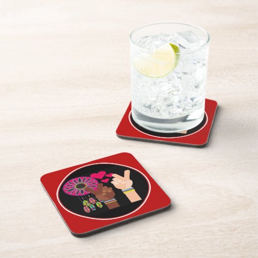 Dessous-de-verre Coaster de boissons de la paix (Côté Droit)