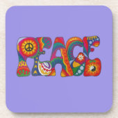 Dessous-de-verre Coaster de boissons de la paix (Devant)