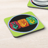 Dessous-de-verre Coaster de boissons de la paix (Côté gauche)