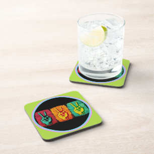 Dessous-de-verre Coaster de boissons de la paix