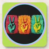 Dessous-de-verre Coaster de boissons de la paix (Devant)