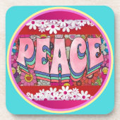 Dessous-de-verre Coaster de boissons de la paix (Devant)