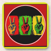 Dessous-de-verre Coaster de boissons de la paix (Devant)