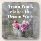 Dessous-de-verre Coaster de boissons de travail d'équipe (Devant)