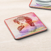 Dessous-de-verre Coaster de boissons pour femmes (Côté gauche)