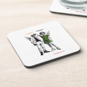 Dessous-de-verre Coaster en plastique rigide avec des anges chérubi (Côté gauche)