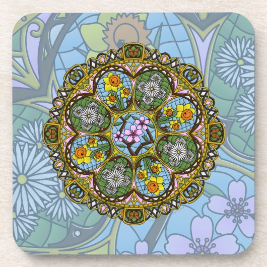 Dessous-de-verre Coaster Spring Nouveau Square (Devant)