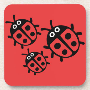 Dessous-de-verre coccinelle et coccinelle