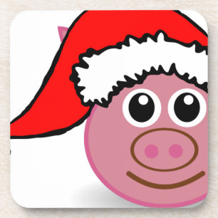 Dessous-de-verre cochon de noël