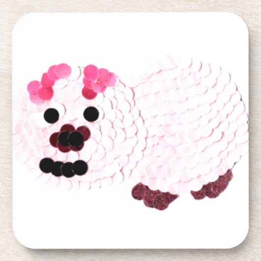 Dessous-de-verre Cochon rose (Devant)