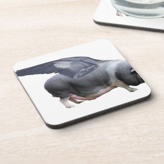 Dessous-de-verre cochon volant (Côté gauche)