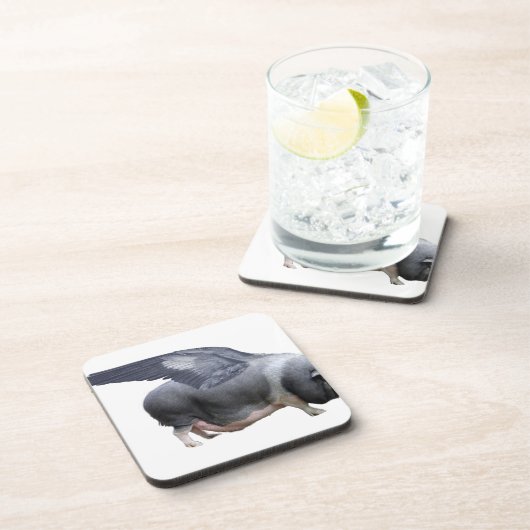 Dessous-de-verre cochon volant (Côté Droit)