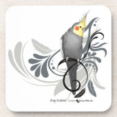 Dessous-de-verre Cockatiel gris (Devant)