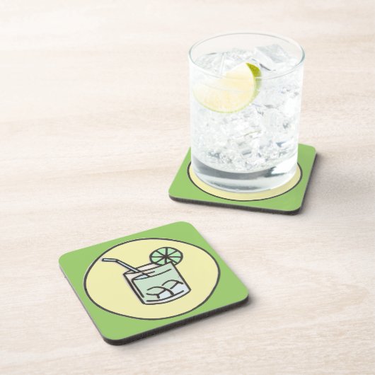 Dessous-de-verre cocktail caipirinha brésilienne (Côté Droit)