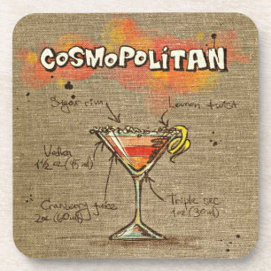 Dessous de verre Cocktail cosmopolite