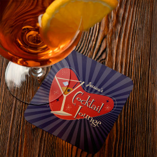 Dessous-de-verre Cocktail Lounge Au Milieu Du Siècle