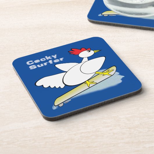 Dessous-de-verre Cocky Surfer (Côté gauche)