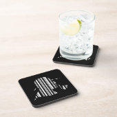 Dessous-de-verre CODE BARRE DÉTECTIVE Modèle de code-barres fumeur (Côté Droit)