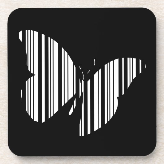 Dessous-de-verre CODE BARRE PAPILLON Motif Papillons Design (Devant)