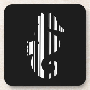 Dessous-de-verre Code-barres hippocampe Motif de code-barres de poi
