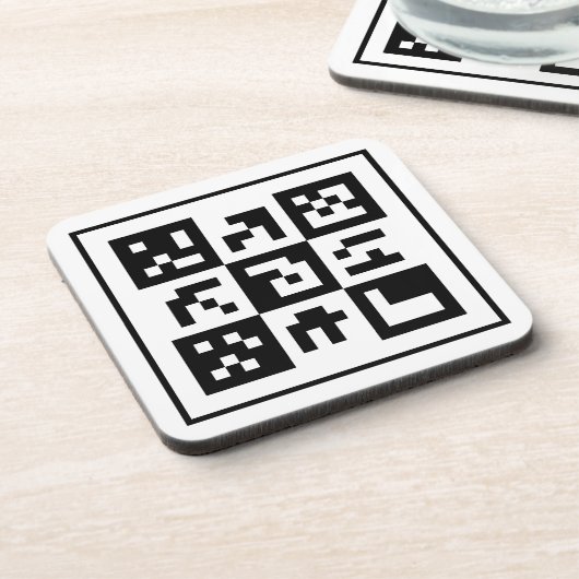 Dessous-de-verre code qr (Côté gauche)