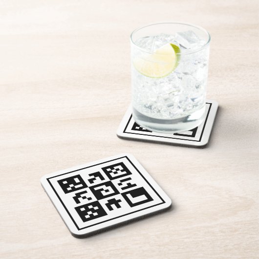 Dessous-de-verre code qr (Côté Droit)
