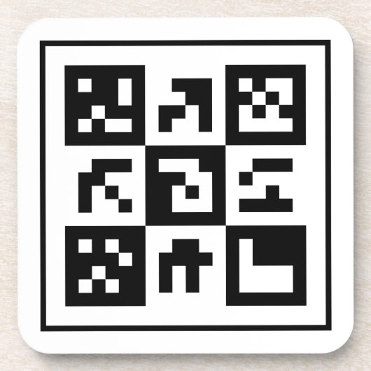 Dessous-de-verre code qr (Devant)